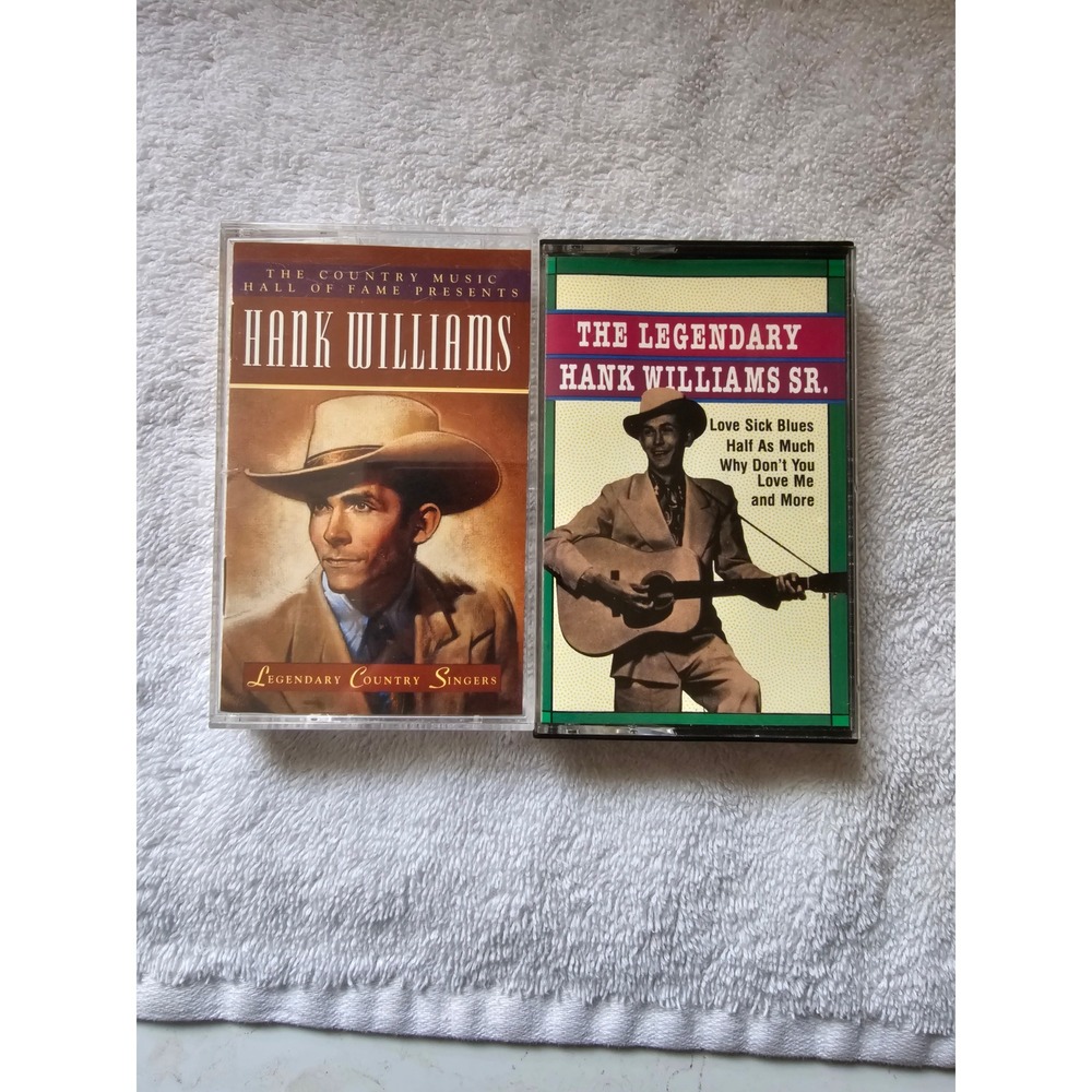 Hank‎ Williams Cassette Tapes Lot Legendary Country Singers Music
